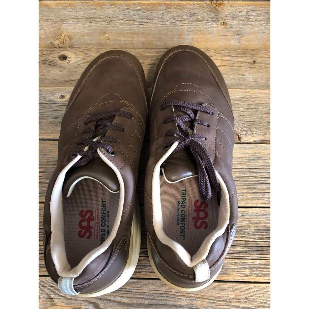 SAS Brown Venture Turf Shoes Leather Men's 11 M Coffee Walking Comfort Tripad - Picture 5 of 8